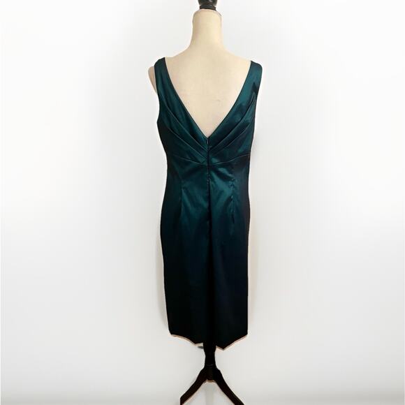 NWT Social Occasions by Mon Cheri Cocktail Dress Sz 14 Teal Mother of the Bride - Picture 5 of 10